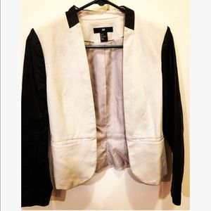 H&M faux leather & canvas jacket